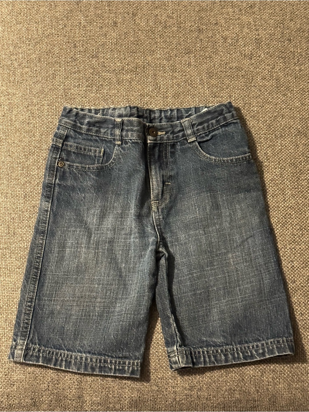 Classic Denim Knee-Length Shorts - Faded Blue Denim Size 5T